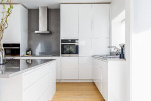 Kitchen renovation by Square One Construction.