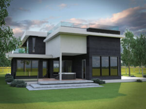 White Rock New Home Build by Square One Construction. Rendering of New Home Build.